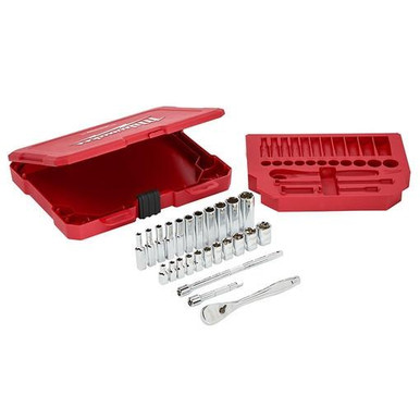 Milwaukee 48-22-9404 1/4 in. Drive 26pc Ratchet & Socket Set - SAE