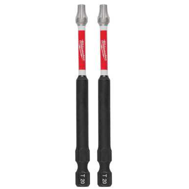 Milwaukee 48-32-4395 SHOCKWAVE 3-1/2 in. Torx T20 Power Bits (25 Pk)