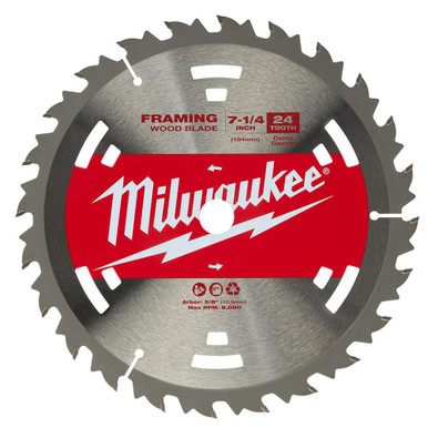 Milwaukee 48-41-0710 Circular Saw Framing Blades 7-1/4 24T