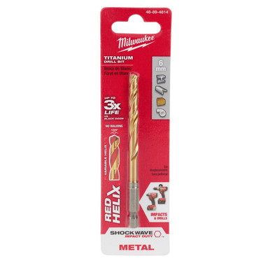 Milwaukee 48-89-4814 Metric Titanium RED HELIX 6 mm