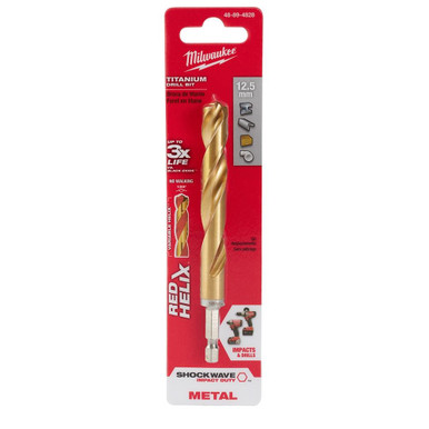 Milwaukee 48-89-4828 Metric Titanium RED HELIX 12.5 mm