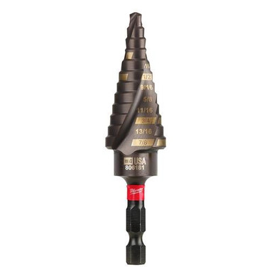 Milwaukee 48-89-9244 SHOCKWAVE Impact Duty Step Bit #4 3/16-7/8