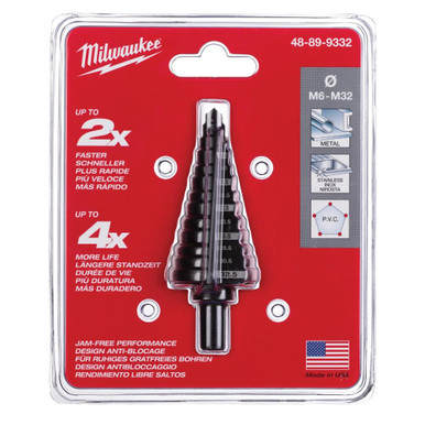 Milwaukee 48-89-9332 M6 - M32 13 Hole Size Step Drill Bit