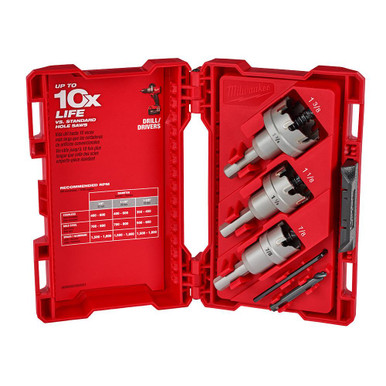 Milwaukee 49-22-8610 One-Piece Carbide Hole Cutter Set: 4PC