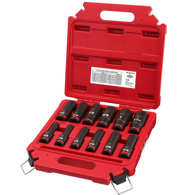 Milwaukee 49-66-7011 12 pc Impact 1/2 Drive SAE Deep Socket