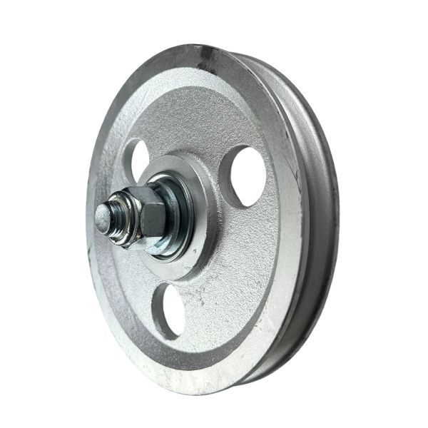 5 Inch Cast Iron Pulley w/ Two Pressed Steel Bearings (400 lb Load)
