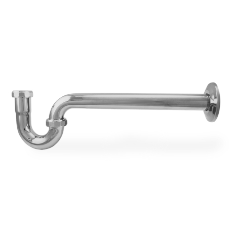 1-1/4" Heavy-Duty Brass Tubular P-Trap, 17GA, Chrome Plated