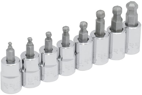 3/8" Drive 5-Star Tamper-Proof Torx Bit 8 Pieces Set 4990BDM