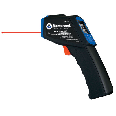 Mastercool 52225-A-SP Dual Temp Infrared Thermometer / Immersion Probe / 1" Thermometer