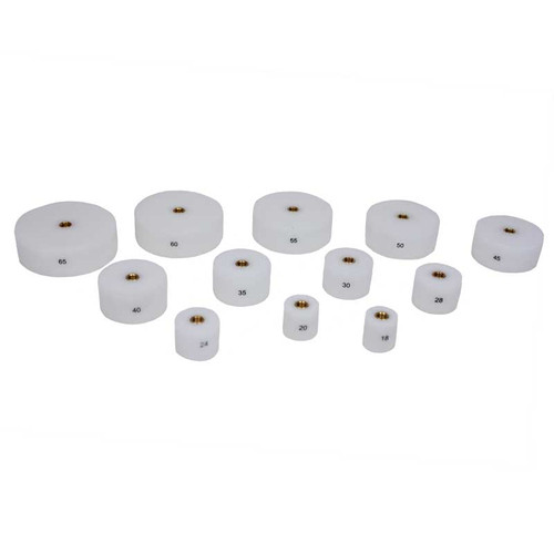 Horotec Reverisble Delrin Dies for Fitting Special Extra Large and High Domed Crystals 12 piece Set