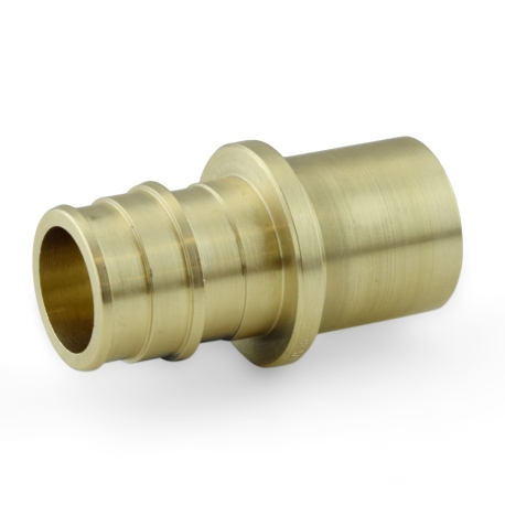 3/4" PEX x 3/4" Male Sweat F1960 Adapter, LF Brass