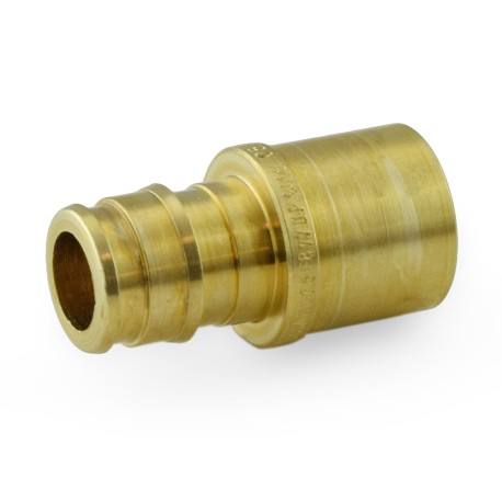 1/2" PEX x 1/2" Female Sweat F1960 Adapter, LF Brass