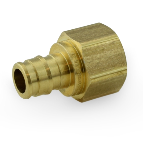 1/2" PEX x 1/2" Female Threaded F1960 Adapter, LF Brass
