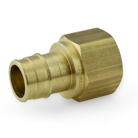 1" PEX x 1" Female Threaded F1960 Adapter, LF Brass
