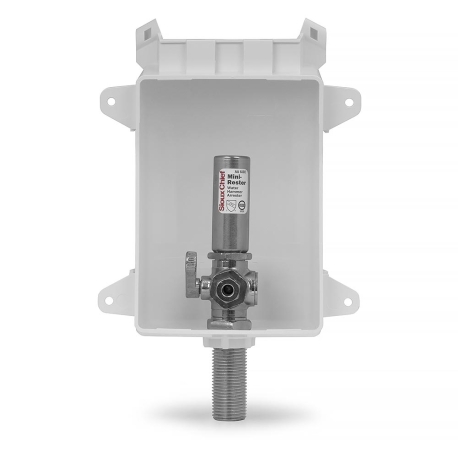 Ox Box Icemaker Outlet Box w/ Water Hammer Arrestor, 1/2" MPT/Sweat (Lead-Free)