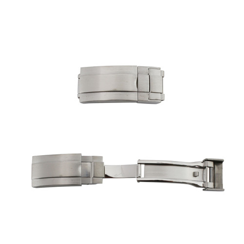 Imitation Made to Fit Rolex Trifold Watch Band Buckle Clasp For Rubber Bands
