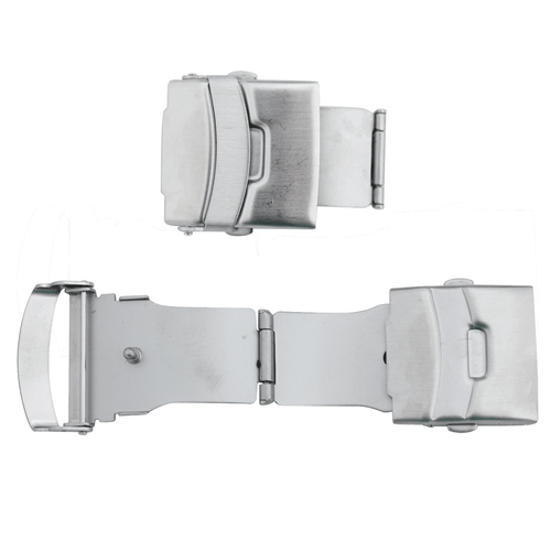 Watch Band Clasp Stainless Steel Tri Fold With Push Button Clasp