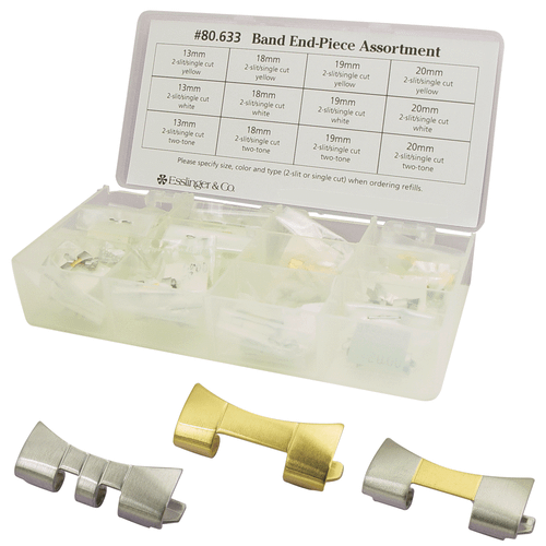 Watch Band Parts Band End Piece Assortment 48 Pieces