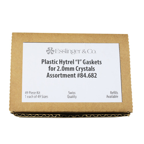 Watch Gaskets Plastic Hytrel "I" Gaskets For 2.0mm Glass Crystals 49 Pieces