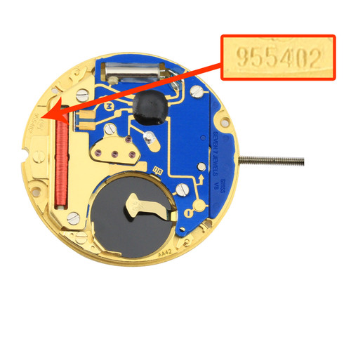 ETA 3 Hand Quartz Watch Movement 955.402 Overall Height 4.0mm