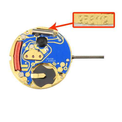 ETA 2 Hand High Version Quartz Watch Movement 956.112-2.2 Date At 3:00 Overall Height 4.0mm