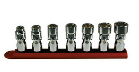 ATD Tools 1257 3/8 Dr. SAE 6-pt Flex Socket Set, 7pc.