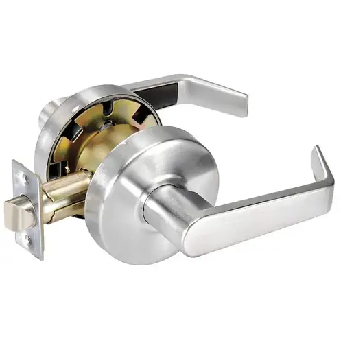 Yale Commercial AU4601LN 626Click To CopyGrade 2 Passage/closet Latch Cylindrical Lock, Augusta Lever, Satin Chrome