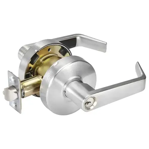 Yale AU4604LN 626Click To CopyEntry Augusta Lever Grade 2 Cylindrical Lock Satin Chrome Finish