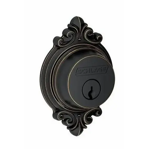 Schlage Residential B60 BRK 716Click To CopyBrookshire Single Cylinder Deadbolt C Keyway with 12287 Latch and 10116 Strike Aged Bronze Finish