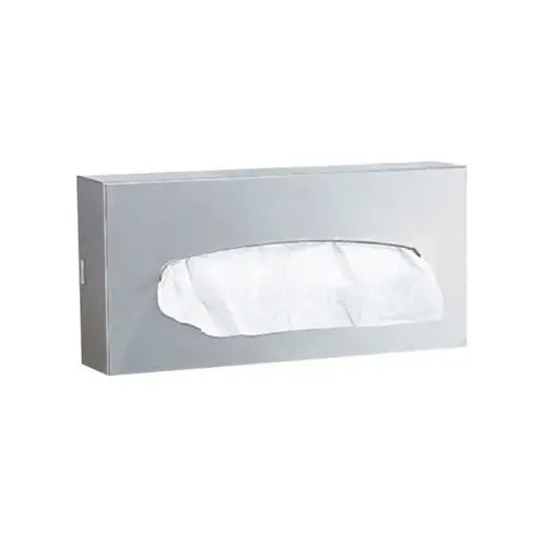 Bobrick B8397Click To CopySurface Mounted Tissue Dispenser Satin Stainless Steel Finish