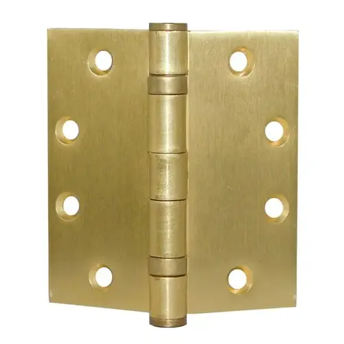 Don Jo BB74545-633Click To Copy4-1/2" x 4-1/2" Full Mortise Ball Bearing Square Corner Hinge Satin Brass Finish