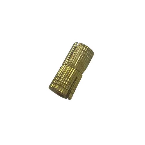 SOSS BH104Click To Copy1/2" Barrel Hinge, Brass Material, Invisible Hinge Design, 8mm Size, 4-5/8" Product Size, Bright Brass Finish