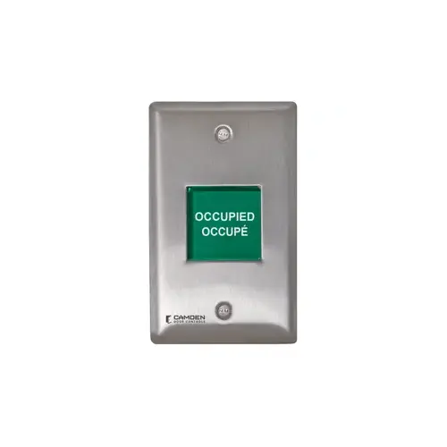 Camden CMAF500Click To CopySingle Gang LED Annunciator with Occupied When Lit Lettering Stainless Steel
