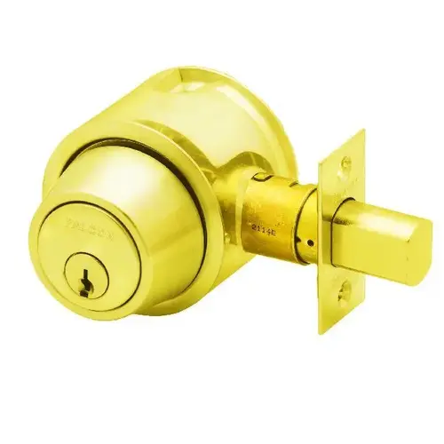 Yale Commercial D121 605Click To CopyD100 Series Deadbolt Grade 1, Bright Polished Brass