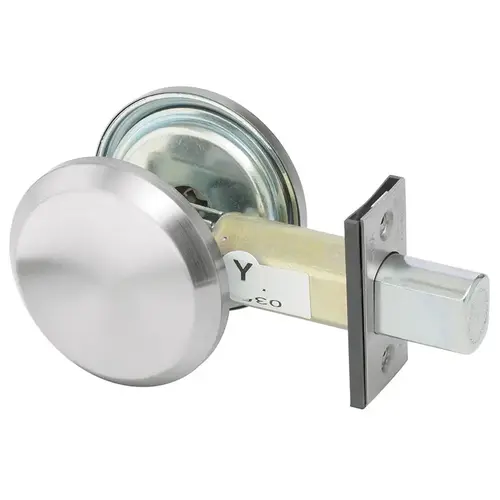 Yale D242 626Click To CopyBlank Plate by Thumbturn Grade 2 Deadbolt Satin Chrome Finish