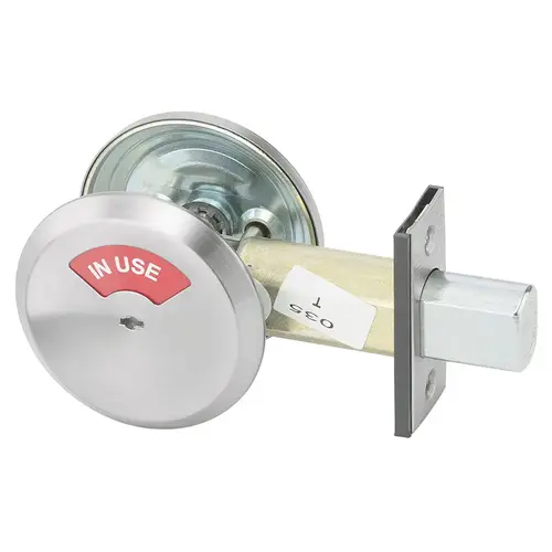 Yale D292 626Click To CopyThumbturn by Occupancy Indicator Grade 2 Deadbolt Satin Chrome Finish