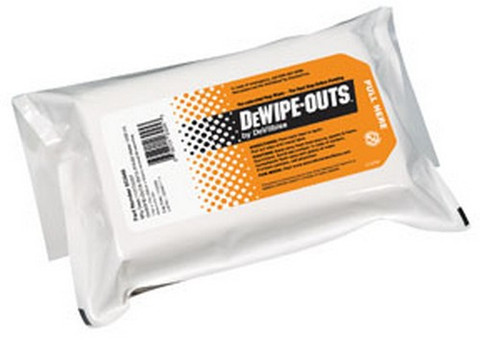 DeVilbiss 803045 DeWipe-Outs 11" x 17" 85% IPA / 15% DI Water