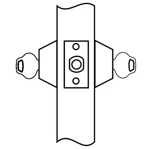 Corbin Russwin DL3212 626Click To CopyDouble Cylinder Deadbolt, L4 6-Pin 0-Bit, 2-3/4" Backset, Grade 1, 626/US26D Satin Chrome