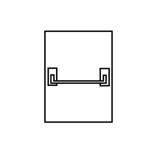 Corbin Russwin ED3210 630 RHRClick To CopyRight Hand Reverse Narrow Style Rim Panic Crossbar Passage Exit Device Exit Only Satin Stainless Steel Finish