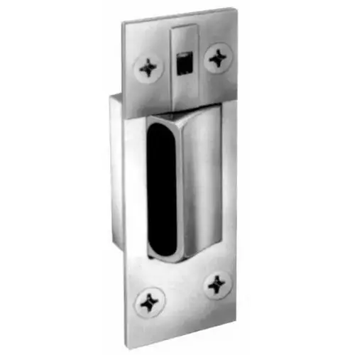 Stanley Security ES-1 US26DClick To CopyEmergency Door Stop, Brass Material, 4-1/2" X 1-5/8" Dimension, Double Acting To Single Acting Conversion, Satin Chrome Finish