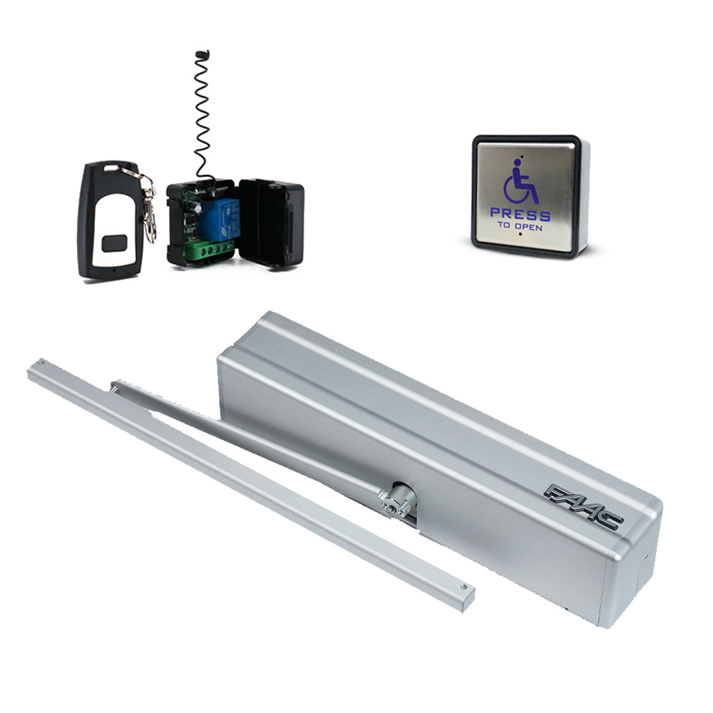 FAAC 950N2 Electric Door Opener with Slide Pulling Arm Kit | FAA-950N2-SLIDE