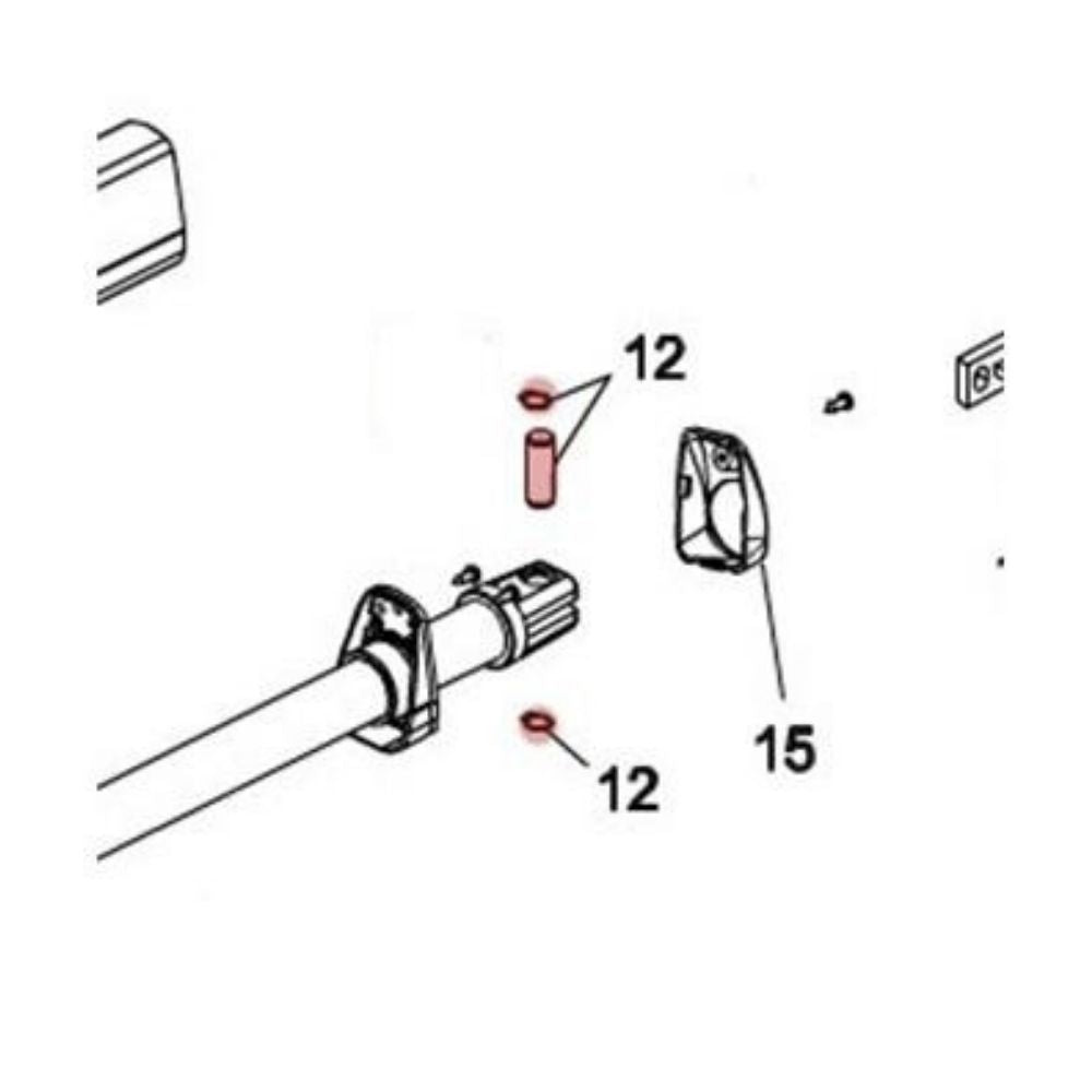 FAAC Pin Front Mounting w/ C Clips | FAA-718354