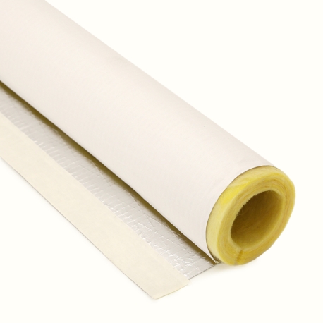 1-1/8" ID (3/4" IPS or 1" CTS) x 1/2" Wall, Micro-Lok High Performance Fiberglass Pipe Insulation, 3ft