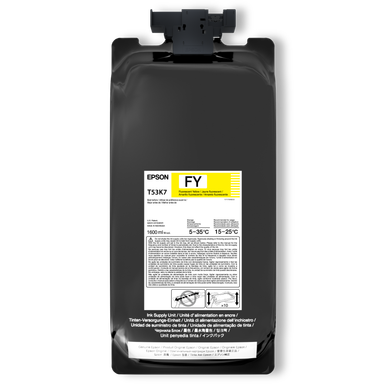 Epson T53K, 2 x 1,600 mL Flourescent Yellow UltraChrome DS Ink Packs