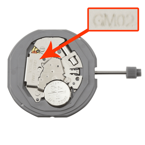 Miyota/Citizen LTD 3 Hand Quartz Watch Movement GM02 Day and Date at 3:00 To Replace GM00 And 1M02 Overall Height 4.5mm