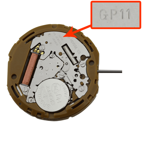 Miyota/Citizen LTD 2 Hand Multifunction Quartz Watch Movement GP11 Big Date At 3:00 Overall Height 6.2mm
