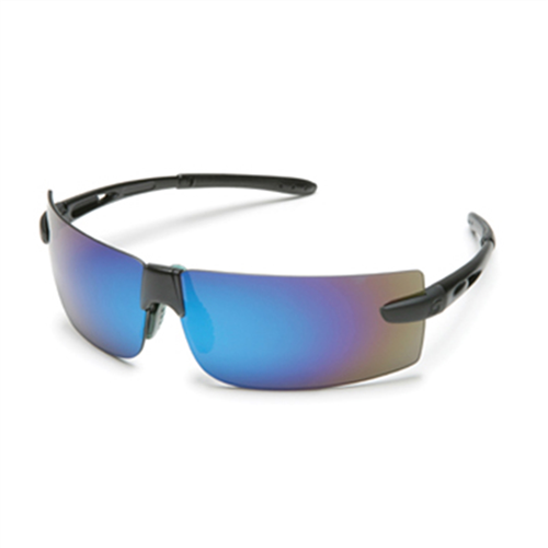 Gateway Safety 17GB0M Safety Glasses, Odyssey, Clear Mirror Lens, Black Frame, SoftFlex Nosepiece, PolySquare Design
