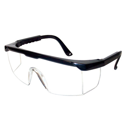 Gateway Safety 49GB79 Safety Glasses, Clear Anti-Fog Lens, Black Frame, Adjustable Temples, Sideshields