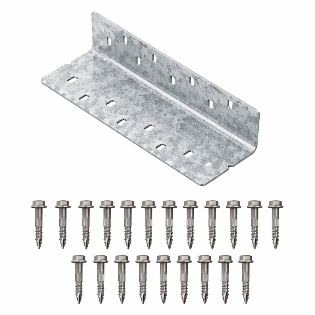 Simpson Strong-Tie HSLQ312X-SDS2.5HDG 3x12 Heavy Shear Transfer Angle Bracket w/Screws - Hot Dip Galvanized | Made to Order Non-Returnable