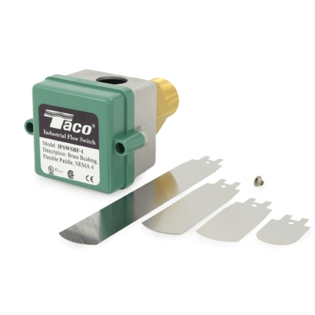 IFSWSBF-1, Brass Mechanical Liquid Flow Switch, NEMA 4, (4) Flexible Paddles, 1" MNPT